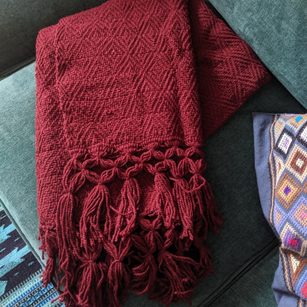 Handmade Wool Blanket Scarf